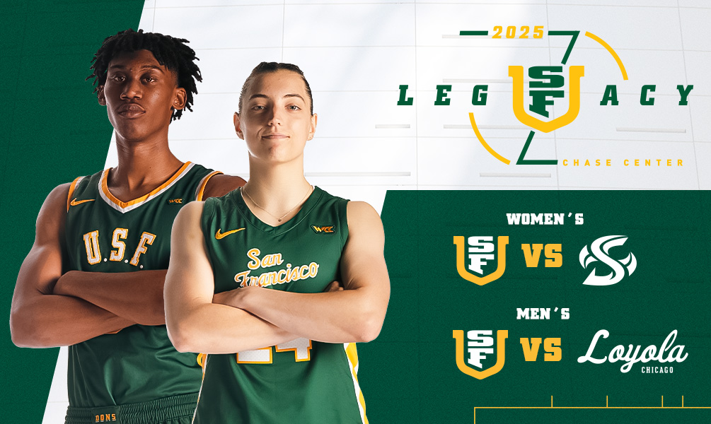 Chase Center to Host Sixth Annual USF Legacy College Basketball Double-Header